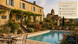 Gîte en pierre du Périgord Noir avec piscine au sel près de Sarlat