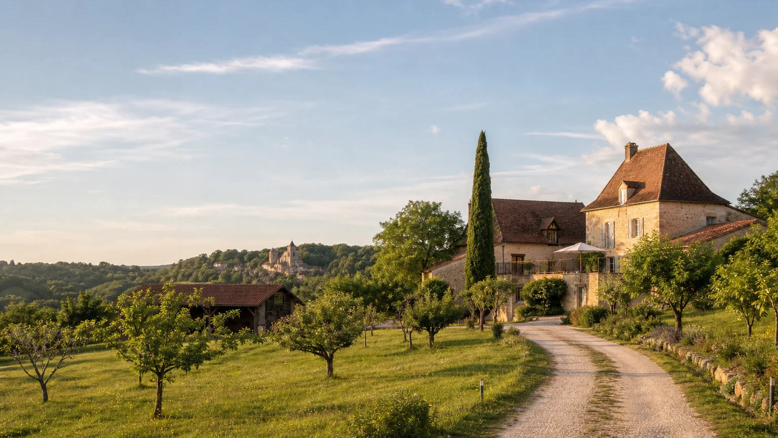 Gîte en pierre près d’une ferme biologique en Dordogne