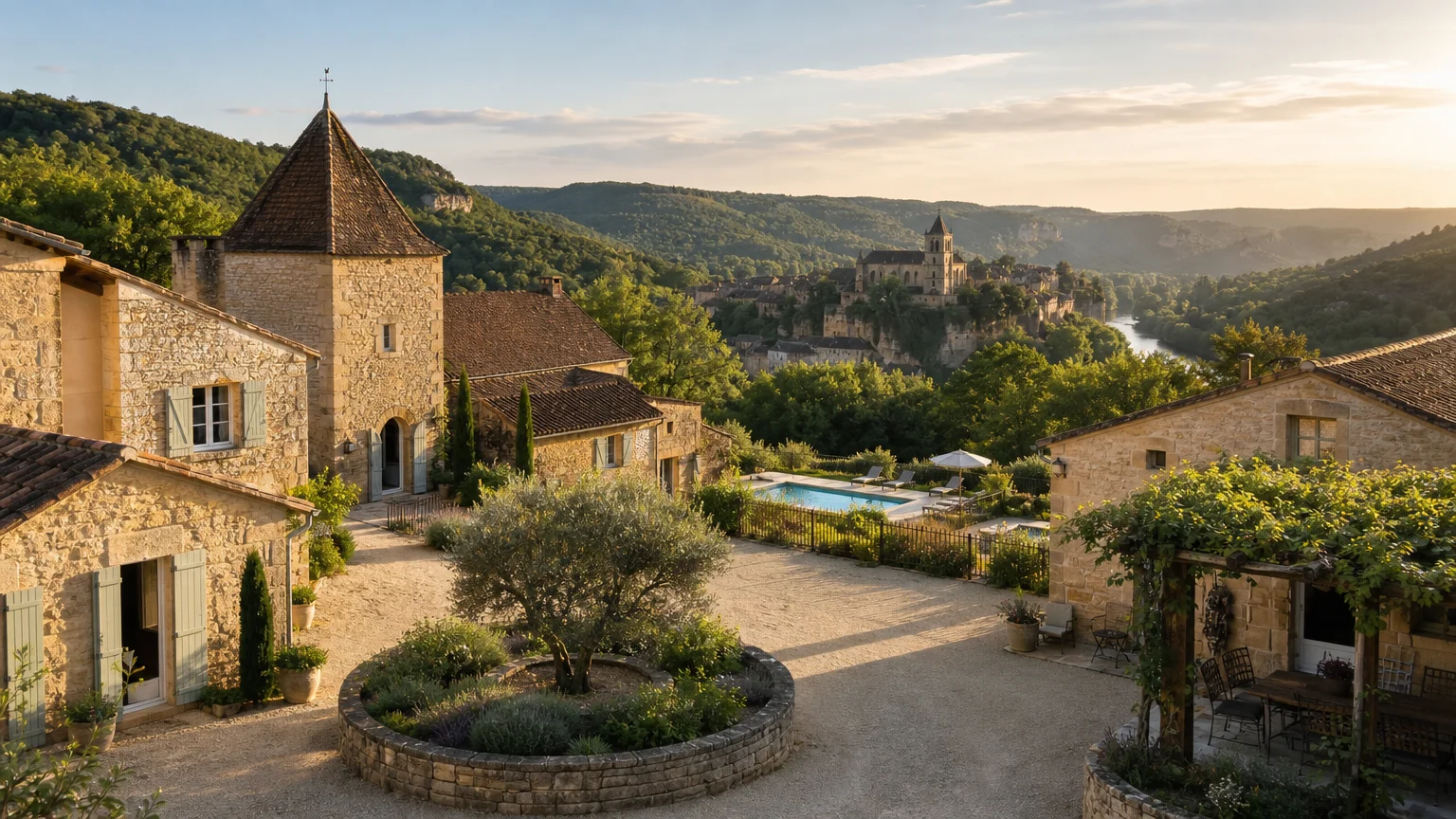 Domaine historique avec gîtes et piscine dans le Périgord Noir