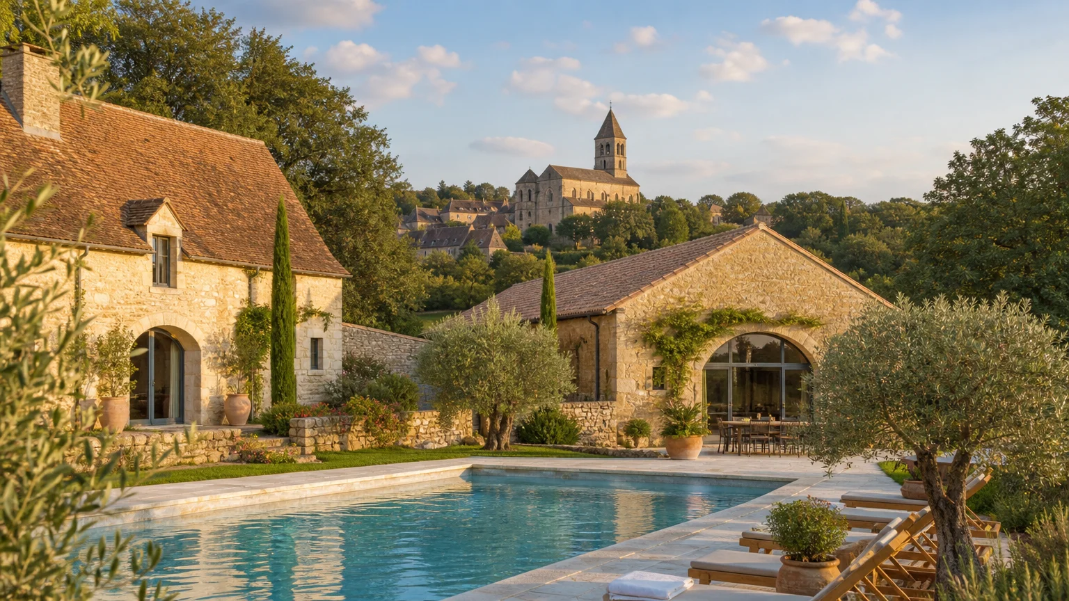 Domaine historique avec piscine au sel dans le Périgord Noir