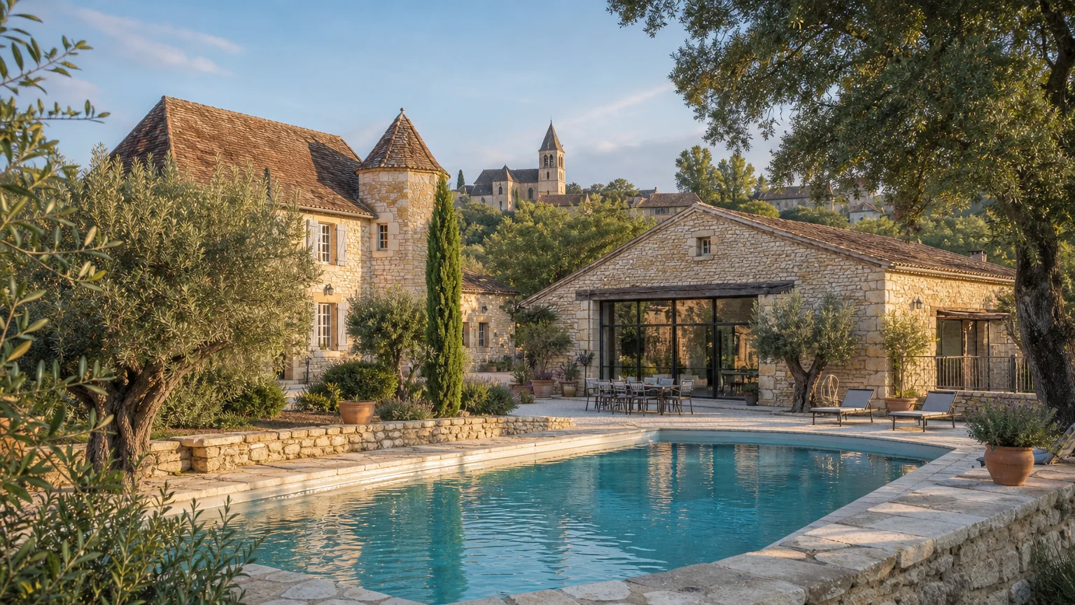 Domaine historique avec piscine au sel dans le Périgord Noir