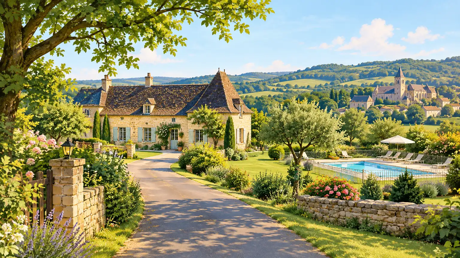 Maison en pierre dans un cadre calme à l’extérieur de Sarlat