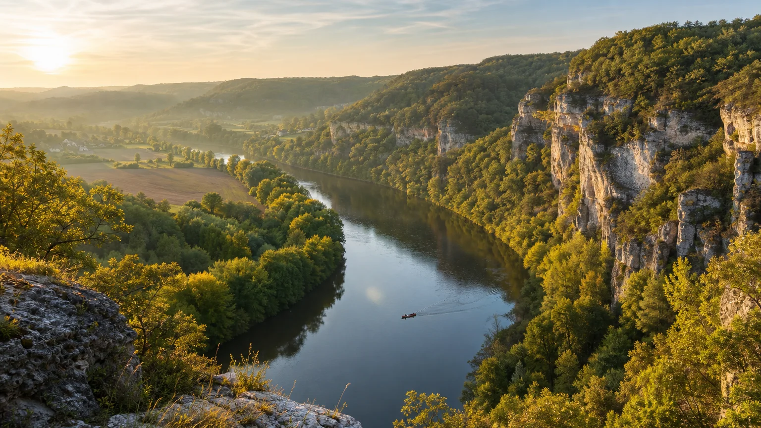 La vallée de la Dordogne, cadre naturel des activités de plein air du Périgord Noir