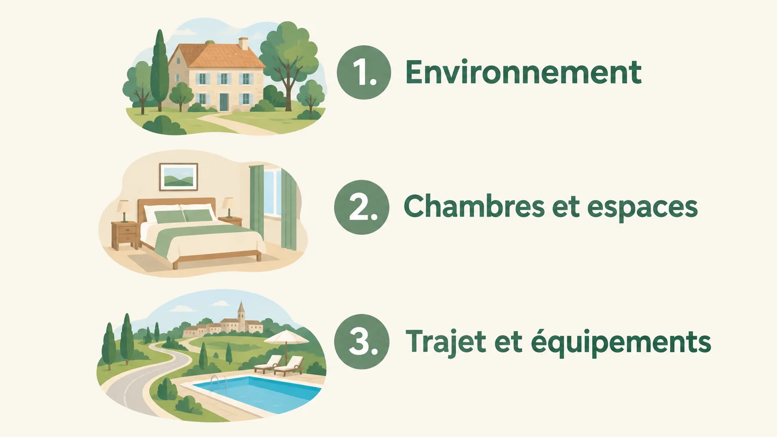 Trois critères pour choisir un gîte familial au calme